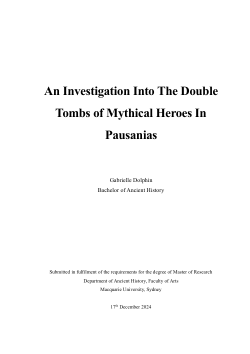 An investigation into the double tombs of mythical heroes in Pausanias