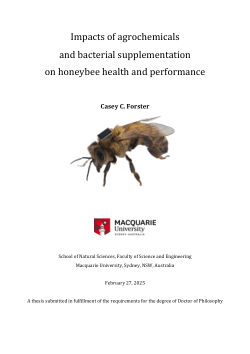 Impacts of agrochemicals and bacterial supplementation on honeybee health and performance