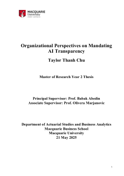 Organizational Perspectives on Mandating AI Transparency