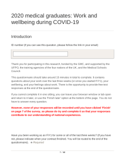 Questionnaire data files for study of interim Foundation Year 1 (FiY1) doctors transition to practice in 2000