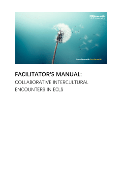 Facilitator's Manual: Collaborative Intercultural Encounters in ECLS