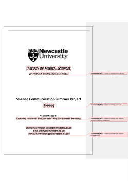 Toolkit accompaniment for the manuscript "A science communication-focused summer project boosts first year bioscience students’ skill gains and supports placement year uptake"
