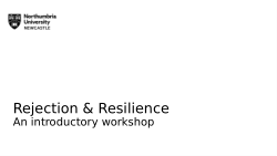 Rejection & Resilience Introductory Workshop