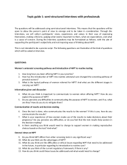 Additional file 1 of Women’s wellbeing as an empty declaration? A qualitative exploration of challenges in accessing termination of pregnancy due to fetal anomaly in Germany