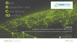 CONCYTEC-ORCID: ORCID para investigadores Renacyt, grupo "Carlos Monge Medrano"