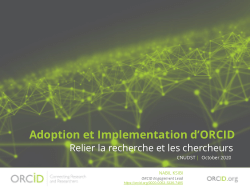 ORCID and CNUDST
