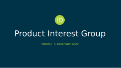 ORCID Product Interest Group - 2020-12-07