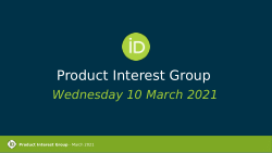 ORCID Product Interest Group - 2021-03-10