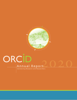 ORCID 2020 Annual Report