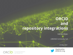 20250525 ORCID an repository integrations