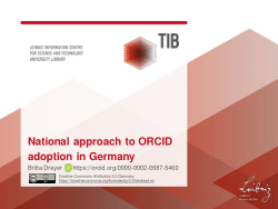 20210929 ORCID in the Czech Republic: Towards a national consortium