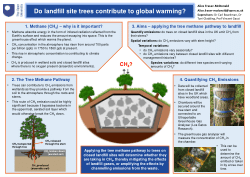 Do landfill site trees contribute to global warming?