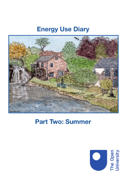 Data from 'energy behaviour diaries' for 9 heritage building case studies