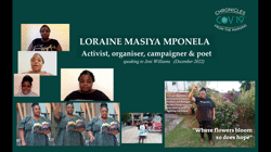 Covid Chronicles: Interview with activist and writer Loraine Masiya Mponela