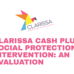 <b>CLARISSA Cash Plus Social Protection intervention: quantitative and qualitative data</b>