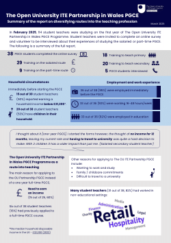 <b>PGCE Wales Programme Summary Report March 2025</b>