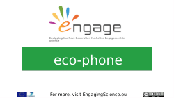 Eco-Phone Open Schooling Resource related to SDG 12 for teachers, students, scientists and families