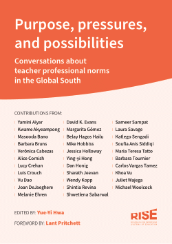 Purpose, Pressures, and Possibilities: Conversations About Teacher Professional Norms in the Global South