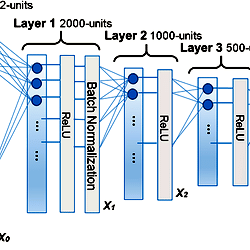 Structure of the deep learning network.