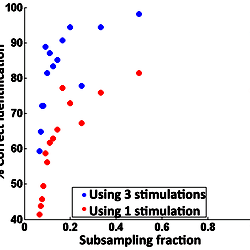 Effect of subsampling on network identification.