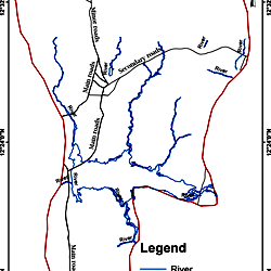 The map of dutsinma local government area.