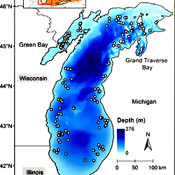 Lake Michigan Map Thumb