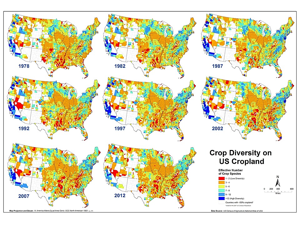 crop species diversity changes in the united states 1978 2012 species diversity definition