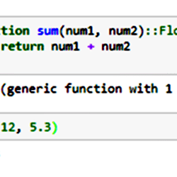 A simple function that returns the value of the sum of 2 numbers ...