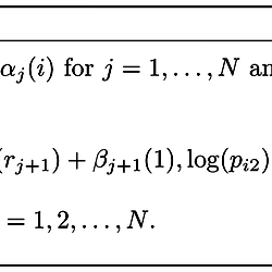 Forward-backward algorithm for identifying the most likely states of ...