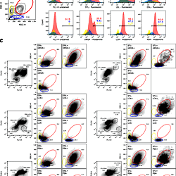 Flow cytometry analysis of lectin stained coelomocytes.
