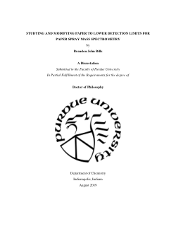 Studying and Modifying Paper to Lower Detection Limits for Paper Spray Mass Spectrometry