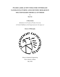 PULSED LASER AS NEW TOOLS FOR CONTROLLED NANOMANUFACTURING AND SCIENTIFIC RESEARCH IN SOLUTION-BASED CHEMICAL SYNTHESIS