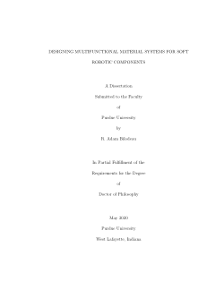 Designing Multifunctional Material Systems for Soft Robotic Components