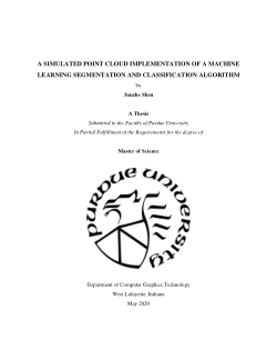 A SIMULATED POINT CLOUD IMPLEMENTATION OF A MACHINE LEARNING SEGMENTATION AND CLASSIFICATION ALGORITHM
