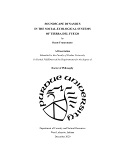 Soundscape dynamics in the social-ecological systems of Tierra del Fuego