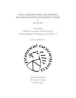 Social Behavior based Collaborative Self-organization in Multi-robot Systems