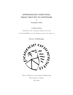 Item - Approximate Computing: From Circuits to Software - Purdue