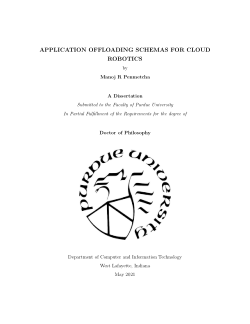 Application Offloading Schemas for Cloud Robotics