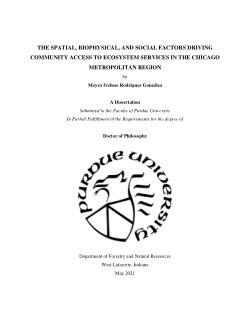 The spatial, biophysical, and social factors driving community access to ecosystem services in the Chicago metropolitan region
