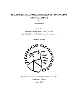 Electrochemical Characterization of Fentanyl for Forensic Analysis