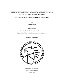 "It is of the nature of reason to regard things as necessary, not as contingent": A Defense of Spinoza's Necessitarianism