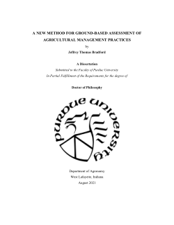 A New Method for Ground-Based Assessment of Farm Management Practices