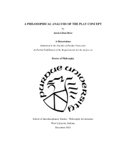A Philosophical Analysis of the Play Concept