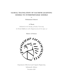 GLOBAL TRANSLATION OF MACHINE LEARNING MODELS TO INTERPRETABLE MODELS