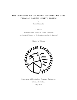The Design of an Oncology Knowledge Base from an Online Health Forum