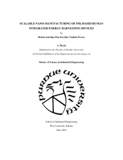 SCALABLE NANO-MANUFACTURING OF INK-BASED HUMAN INTEGRATED ENERGY HARVESTING DEVICES