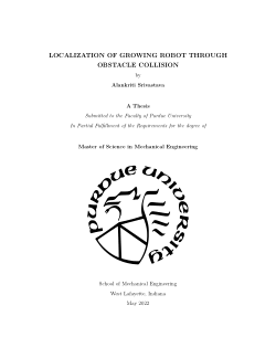 Localization of Growing Robot through Obstacle Collision