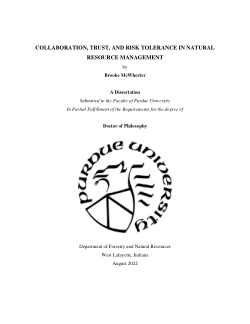 COLLABORATION, TRUST, AND RISK TOLERANCE IN NATURAL RESOURCE MANAGEMENT