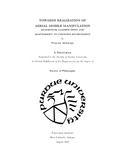Towards Realization of Aerial Mobile Manipulation: Multirotor Classification and Adaptability to Unknown Environment