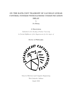 ON THE RATE-COST TRADEOFF OF GAUSSIAN LINEAR CONTROL SYSTEMS WITH RANDOM COMMUNICATION DELAY